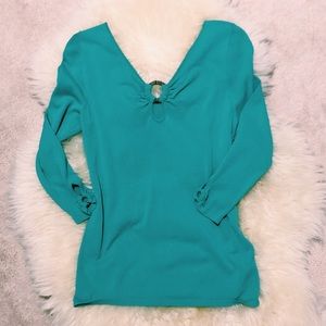 Turquoise top
